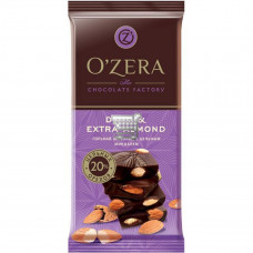 Шок.O Zera горьк.Dark & Extra Almond O"Zera 90г/16 ПШ525