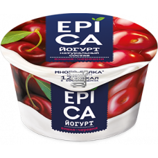 Ehrmann Эрмигурт EPICA 4,8% 130 г с вишней и черешней/банан и злаки