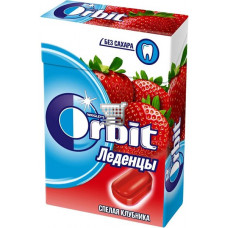 ORBIT Strawberry Candy леденцы клубника (14 драже)