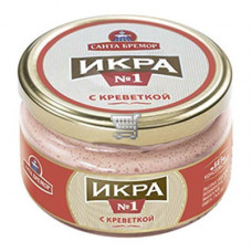 Икра деликатесная мойвы подкопченная с креветкой 180гр.ст.твист