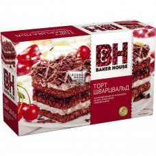 Торт бисквит. "Baker House" Шварцвальд 350 гр.*8 шт.