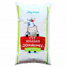 МОЛОКО "ДОМАШНЕЕ" 2,5% 1л Ф/П МОЛКОМ