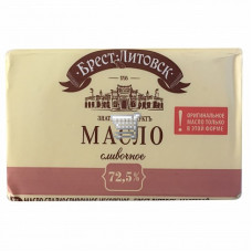 Масло сладкосливочн.несол."Брест-Литовск"  в.с м.д.ж. 72,5%