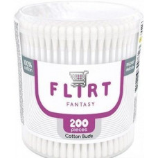 ПАЛОЧКИ ВАТНЫЕ FANTASU FLIRT ZIP КРУГЛАЯ КОРОБКА 200ШТ