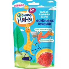 ФрутоНяня 16гр Фруктовые Кусочки яблок,малины