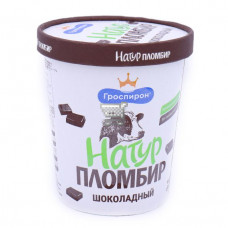 Ведро бум.Натур Пломбир шоколадный 410/6