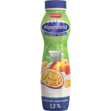 Alpenland питьевой 1,2% 290гр персик-маракуйя