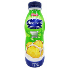 Alpenland питьевой 1,2% 420гр Ананас