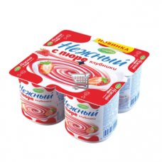 Campina Нежный 0,1% с пюре клубника 100 гр