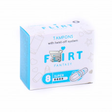 Тампоны FANTASY FLIRT супер 4 капли 8 шт