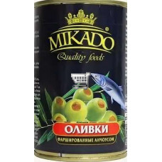 Mikado Оливки фаршированные анчоусом 300 мл