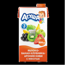СОК АГУША ЯблокоБананКлубникаКиви 0,5Л