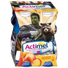 DANONE Йогурт актимель Персик Кидс 100гр