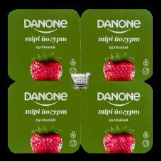 DANONE Йогурт клубника 120 г 1,5%