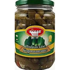 МАРИНОВАННЫЕ КОРНИШОНЫ 1-3 СМ 720 МЛ VIVAT