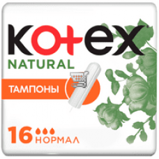 Тампоны Kotex нормал Натурал 16шт.