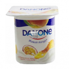DANONE Йогурт персик-маракуйя 120 г 1,5%