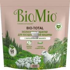 BioMio BIO-TOTAL Таблетки для посудомоечной машины. ЭВКАЛИПТ, 60 шт