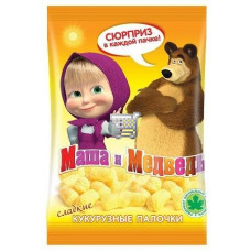 Кукурузные палочки 150 г Маша и Медведь + подарок для девочек
