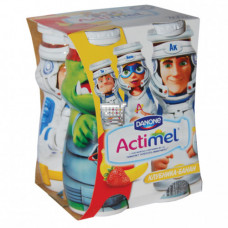 DANONE Йогурт актимель клубника-банан кидс 100гр
