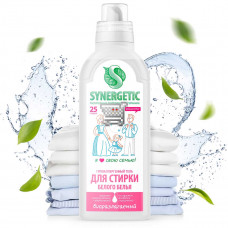 Гель концентрир д/стирки SYNERGETIC д/бел белья 0,75л