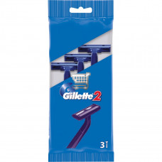 GILLETTE 2 Бритвы Одноразовые 3шт
