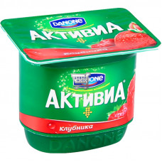 DANONE БиоЙогурт активиа клубника / мюсли 120гр стак
